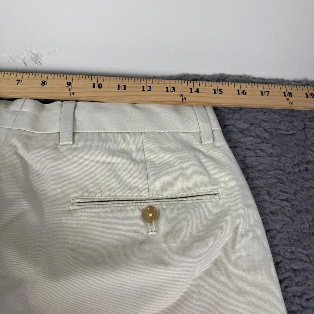 Buck Mason Cotton Twill El Camino Pants Mens 29x31 Pearl Snap White Beige Chino